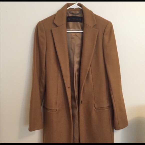 Zara basic camel coat Clearance